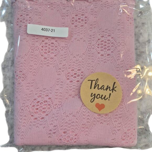 Fabric, Pink Nylon Lace, 45" x 1/2 yd - Picture 4 of 5